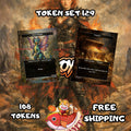 Token Set 129 - 108 Custom MTG Token Cards - Faerie Dragon and Treasure