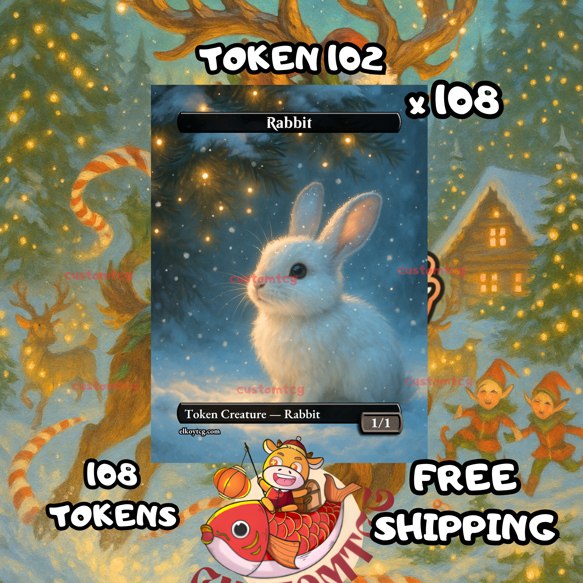 Rabbit token 1-1 108 copies - S102