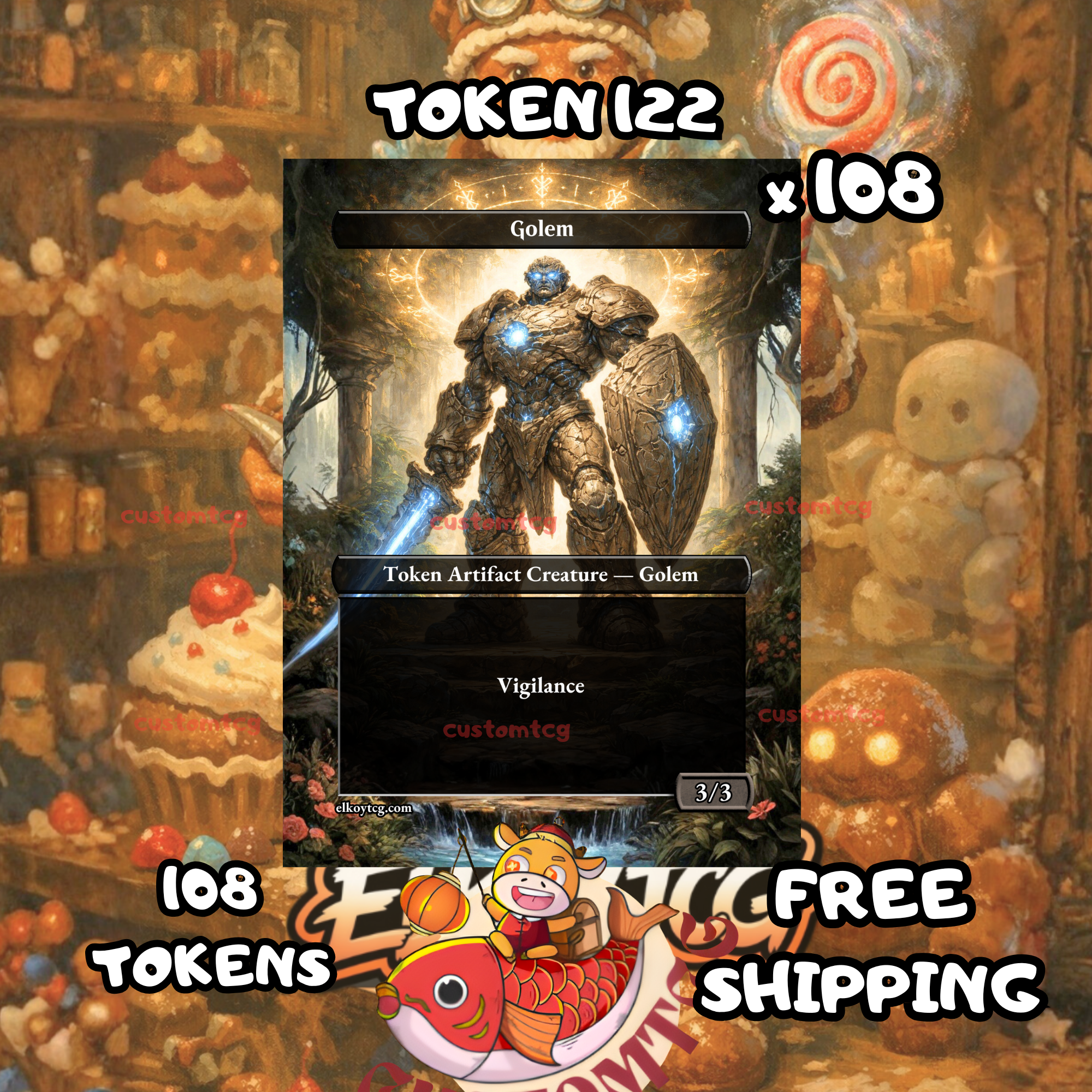 Golem VIgilance token 3-3 108 copies - S122