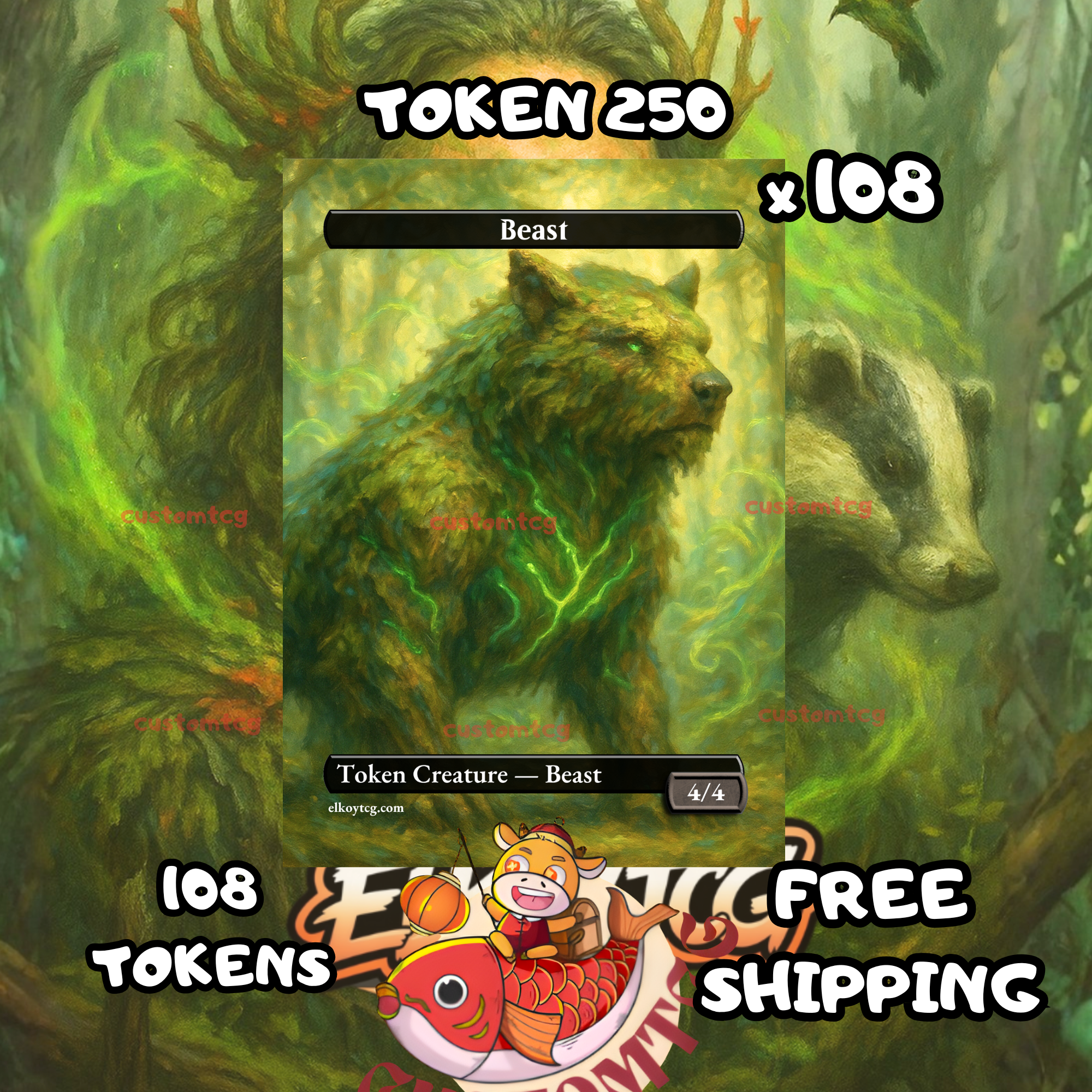 Beast token 4-4 108 copies - S250