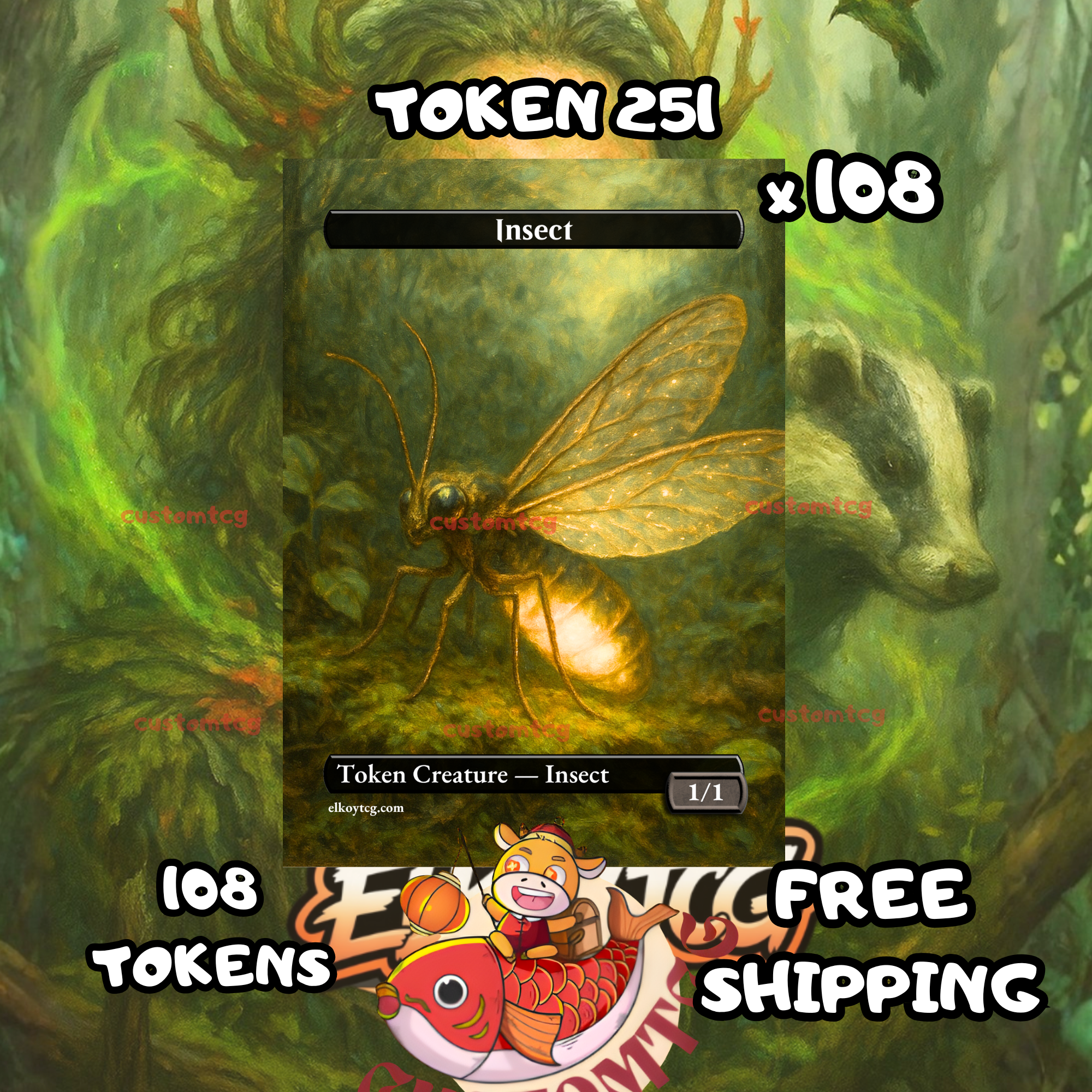 Insect token 1-1 108 copies - S251