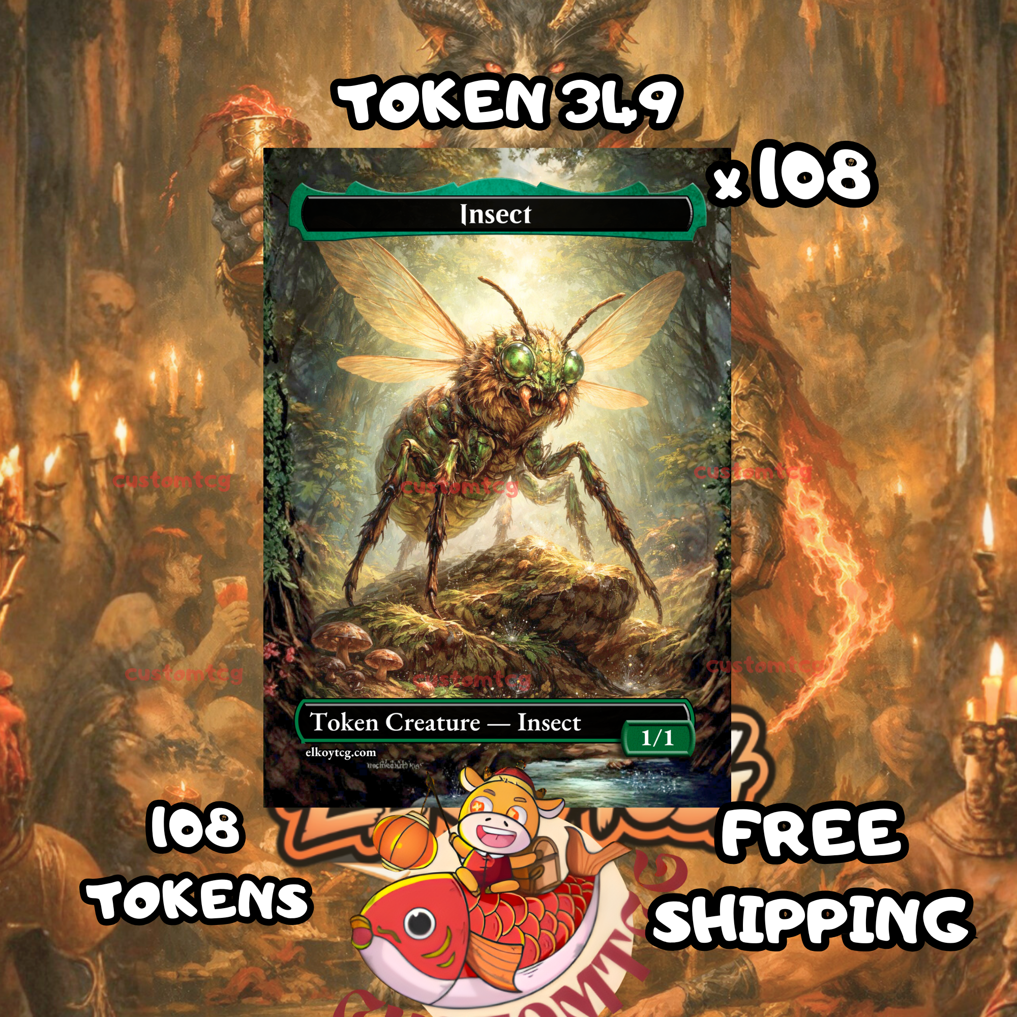 Insect token 1-1 108 copies - S349
