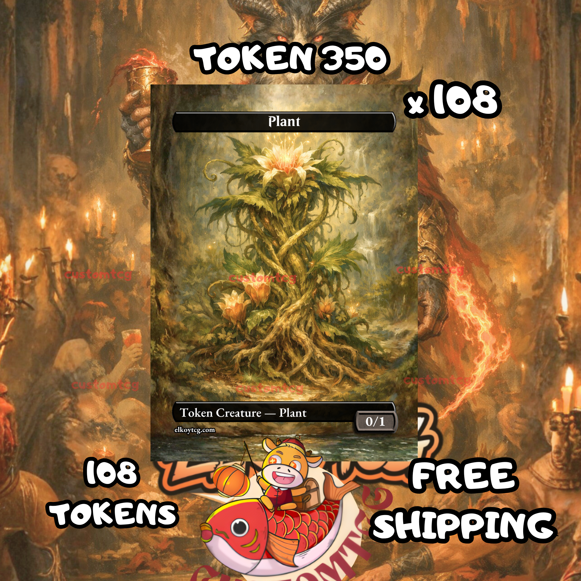 Plant token 0-1 108 copies - S350