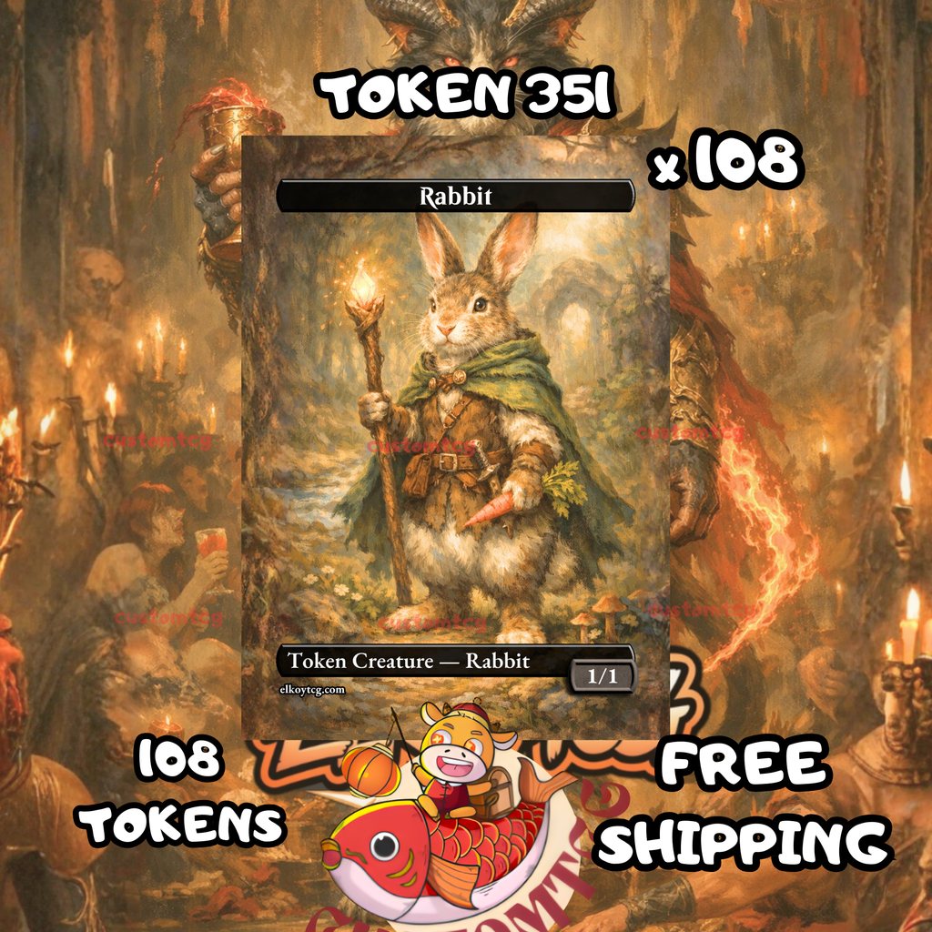 Rabbit token 1-1 108 copies - S351