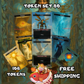 Token Set 80 – 108 Tokens for MTG  (Treasure, Thopter, Illusion, Aetherborn, Construct & More)
