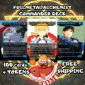 Fullmetal Alchemist Custom Commander Deck — 100 Cards + Tokens | Anime-Themed | Free Shipping