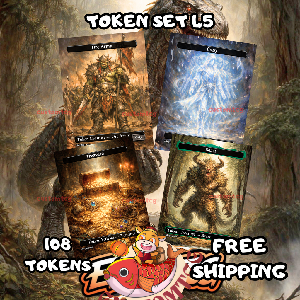 TOKEN SET 45 - 108 CUSTOM TOKENS FOR MTG