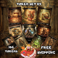 Token Set 119 – Poison Counter & Scarecrow MTG Token Pack (108 Tokens)
