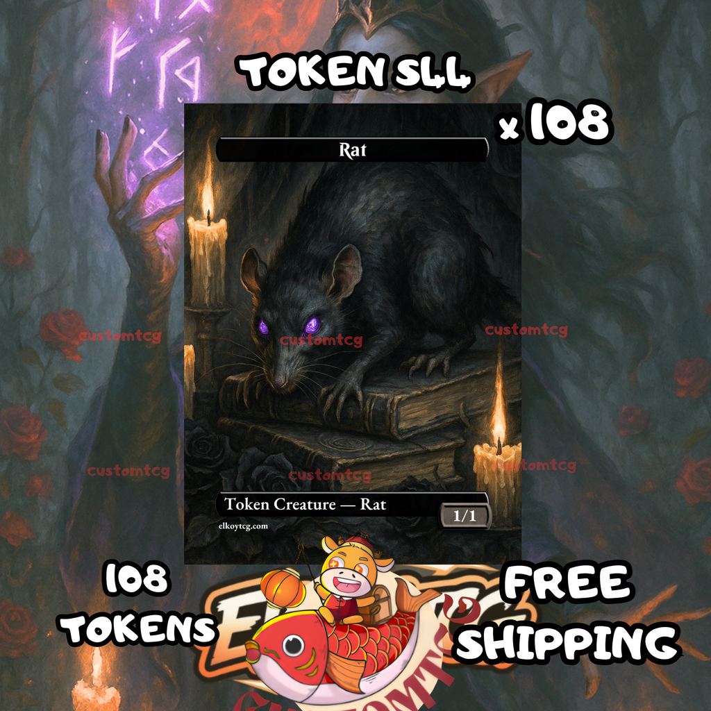 Rat token 1-1 black 108 copies - S44