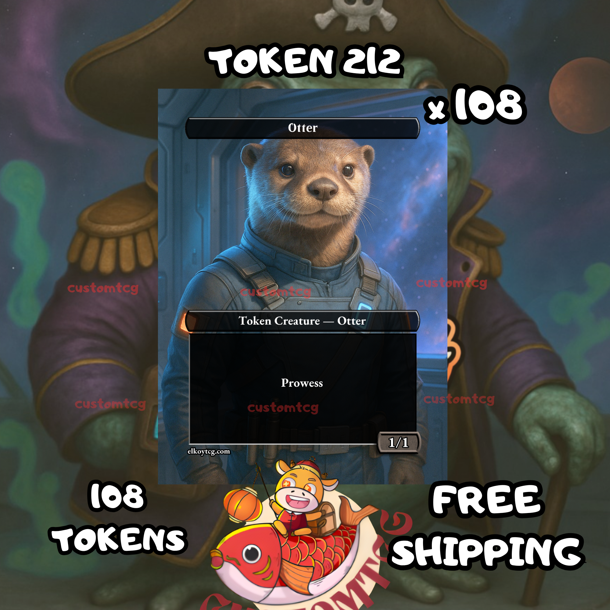 Otter prowess token 1-1 108 copies - S212
