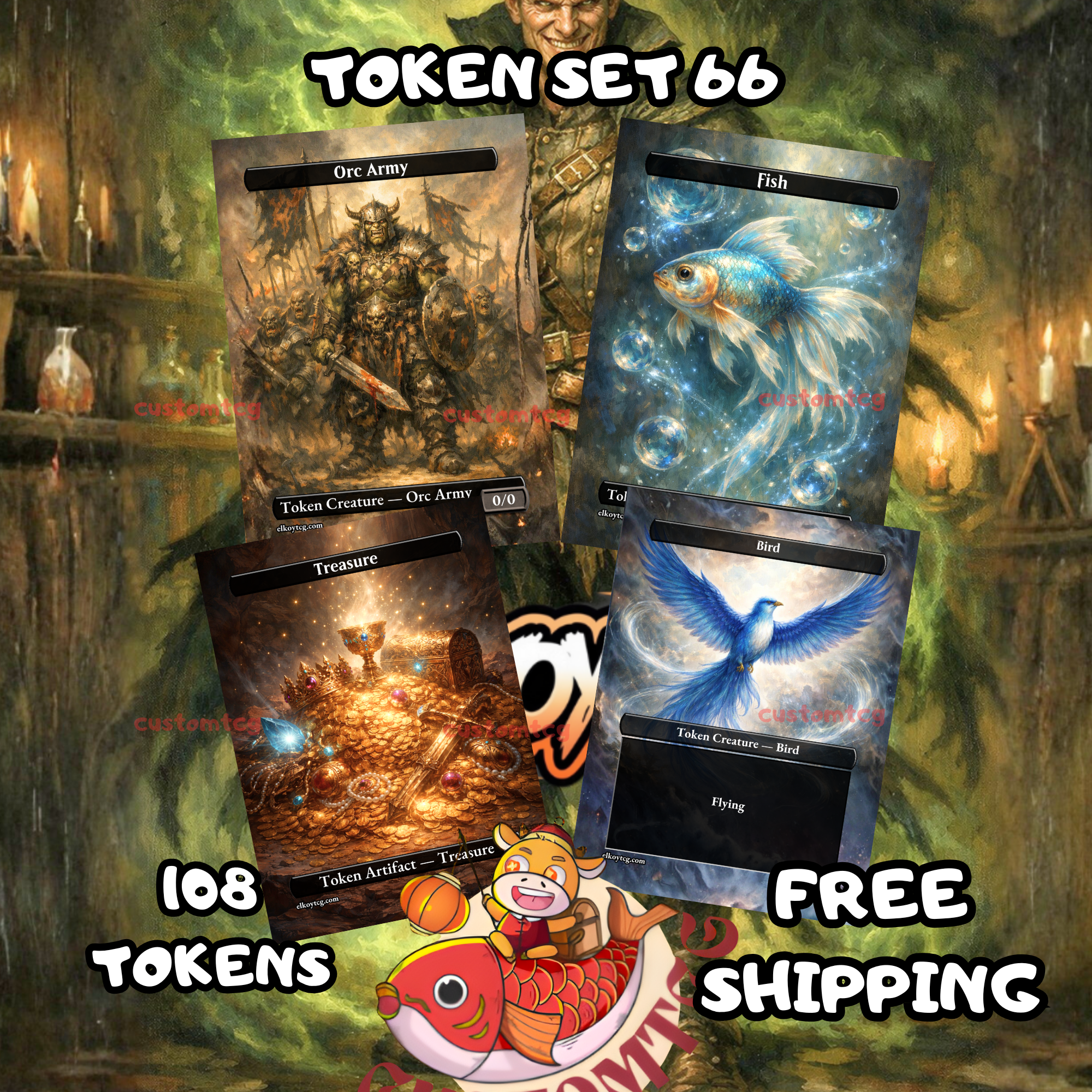 TOKEN SET 66 - 108 FANTASY TOKENS