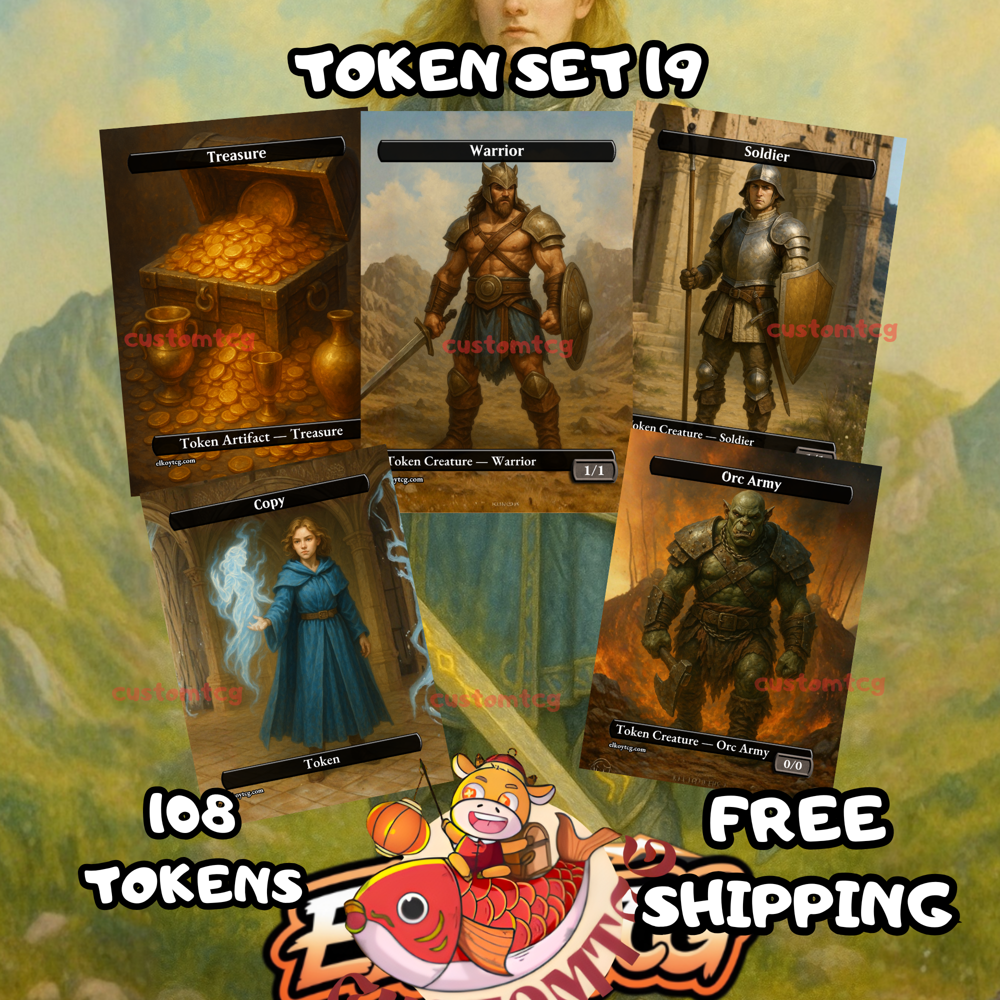 TOKEN SET 19 - WARBAND & TREASURE EDITION