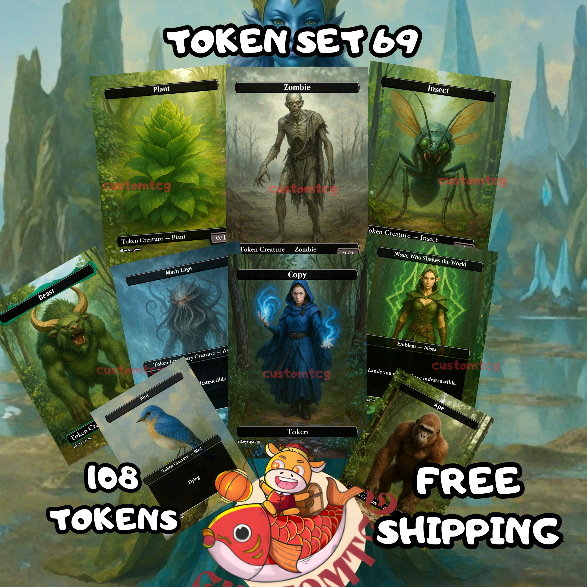 TOKEN SET 69 - NATURE &  NIGHTMARES EDITION