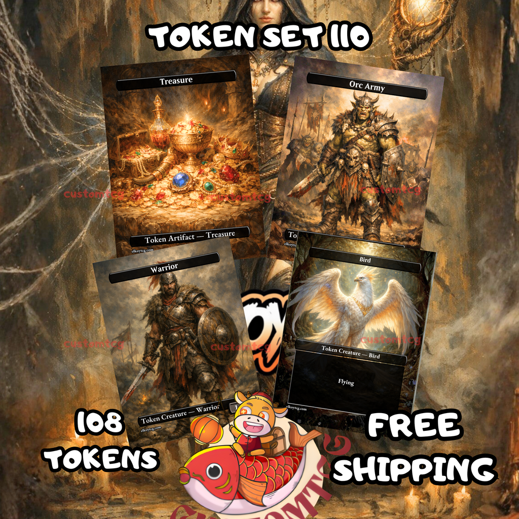 Token Set 110 Treasure & Orc Army Battle Pack (108 Tokens)