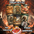 Token Set 127 – 108 Tokens (Treasure, Clue, Food, Shapeshifter, Beast, Fungus Dinosaur, Copy)