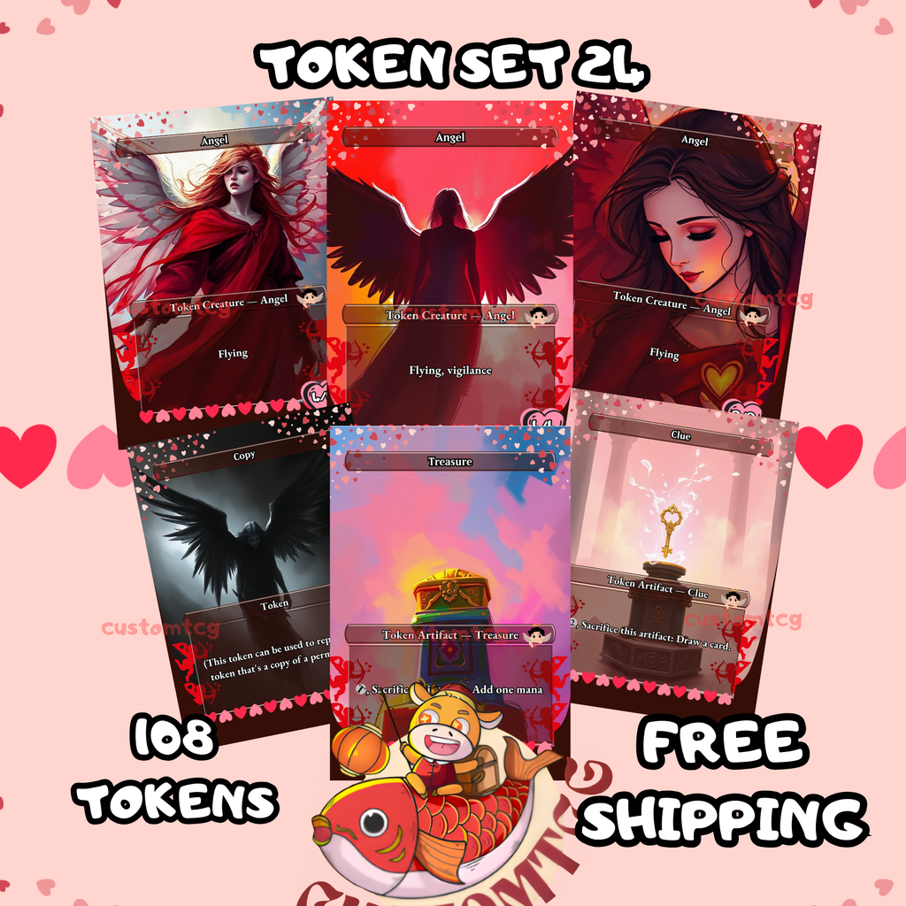 Token Set 24 is a 108-card custom token pack for MTG