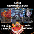 Ranni Custom Commander Deck — Remastered Edition | Moonlit Magic | Fantasy Art Proxy Deck