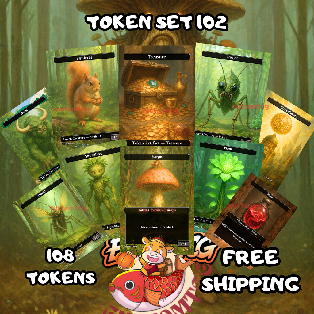 Forest & Tokens Bundle (108 Tokens)  Token Set 102
