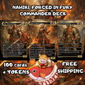 Nahiri Forged in Fury Custom Commander Deck – 100 Cards + Tokens | Equipment Voltron | Fantasy Art | Unique Card Designs