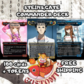Steins;Gate Custom Commander Deck — 100 Cards + Tokens | Anime-Themed | Free Shipping