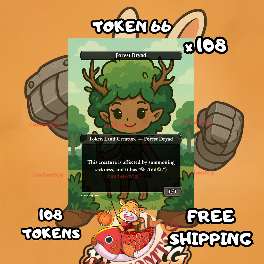 Forest Dryad token 1-1 108 copies - S66