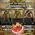 Skullbriar, the Walking Grave Custom Commander Deck — +1/+1 Counters | Golgari Aggro | Fantasy Art Proxy Deck