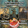 Morska, Undersea Sleuth Custom Commander Deck — Investigate | Clue Tokens | Fantasy Art Proxy Deck
