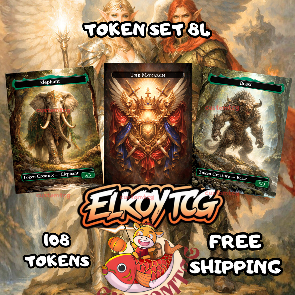TOKEN SET 84 • 108 Tokens • The Monarch Theme
