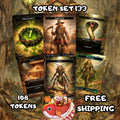 Token Set 133 - 108 Custom MTG Token Cards - Elf Warrior, Treasure, Insect, Poison Counter, Scarecrow and Snake