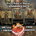 Queza, Augur of Agonies Custom Commander Deck — Life Drain and Draw | Esper | Fantasy Art Proxy Deck
