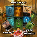 Token Set 77 – 108 MTG Tokens (Poison, Food, Treasure, Clue, Wolf, Spirit & More)