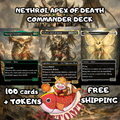 Nethroi Apex of Death Commander Deck | 100 Custom Cards + Tokens | Fantasy Art | Mutate Graveyard Abzan White Black Green Deck