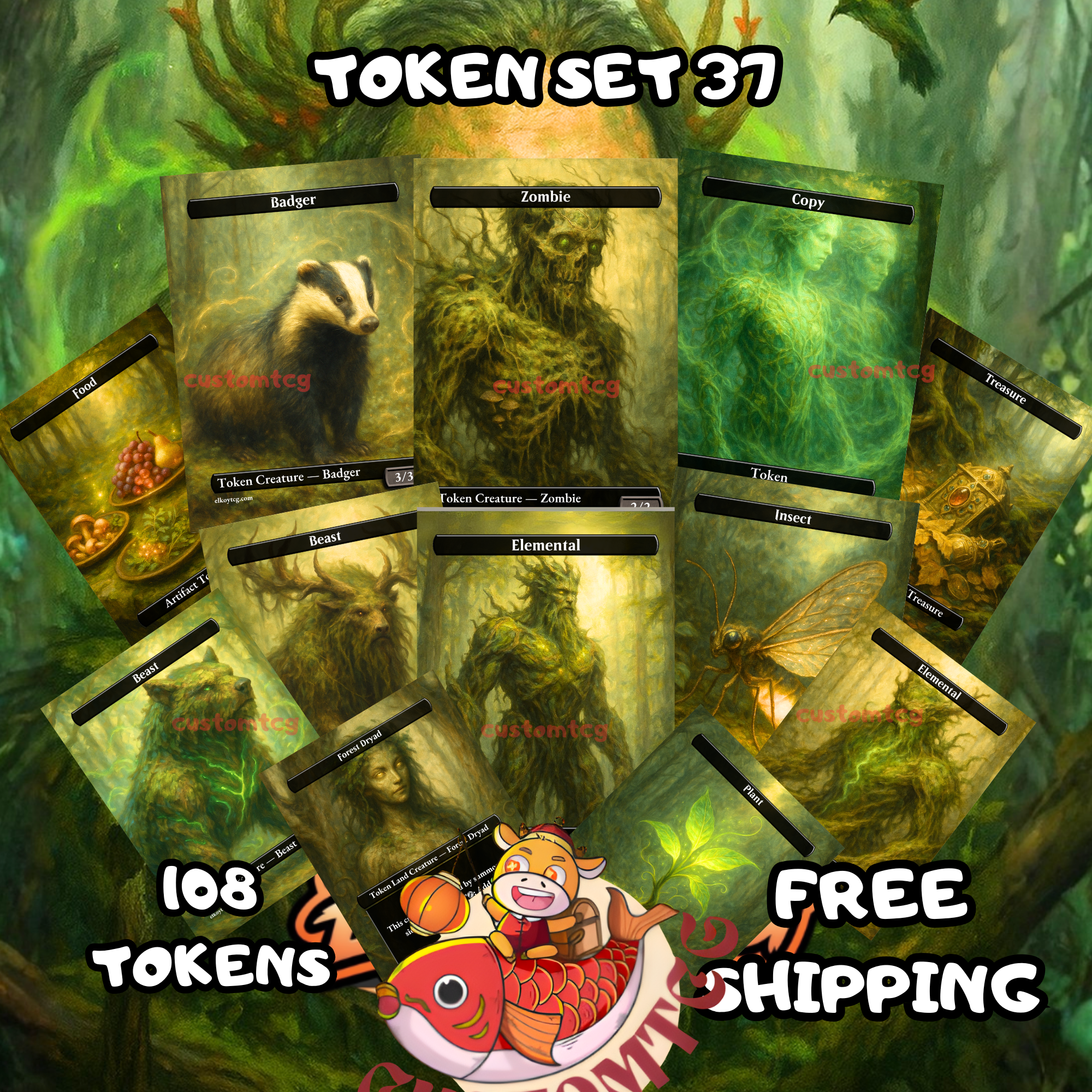 Token Set 37 — Verdant Wilds Bundle (108 Tokens)