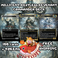 Millicent Restless Revenant Commander Deck | 100 Custom Cards + Tokens | Fantasy Art | Spirit Tribal Azorius White Blue Deck