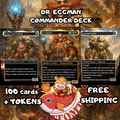 Dr. Eggman Custom Commander Deck – 100 Cards + Tokens | Artifact Villains | Fantasy Art | Unique Card Designs