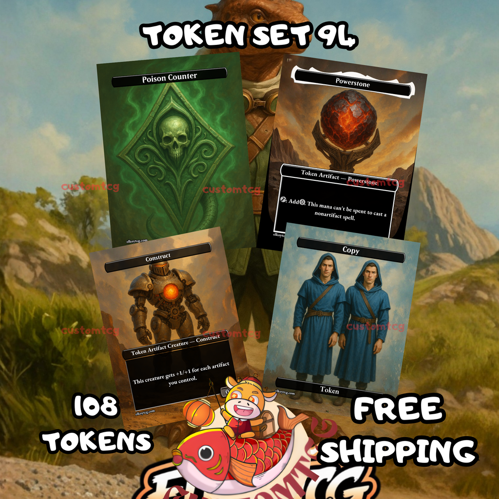 TOKEN SET 94 • 108 Tokens • Poison Counters & Powerstones