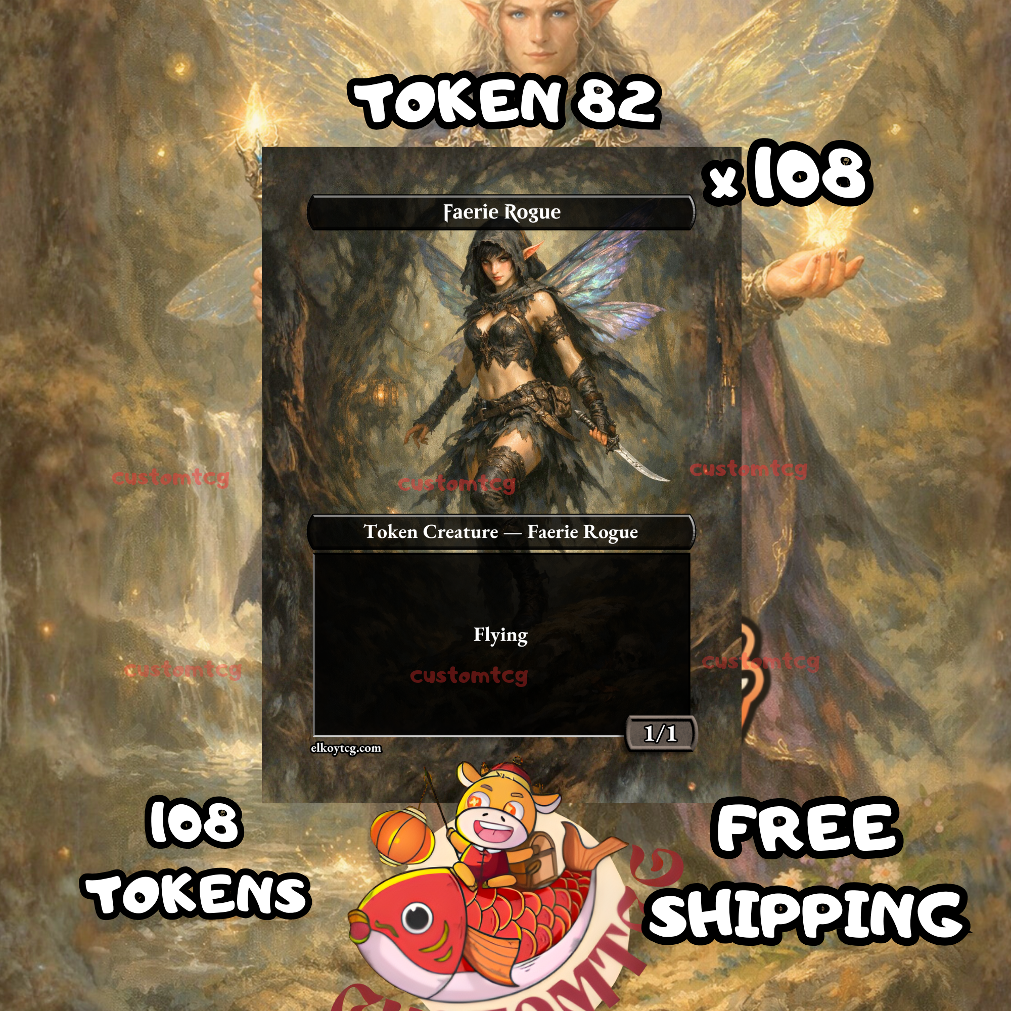 Faerie rogue token 1-1 108 copies - S82