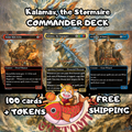 Kalamax, the Stormsire Custom Commander Deck — Instant Copy and Spell Storm | Temur | Fantasy Art Proxy Deck