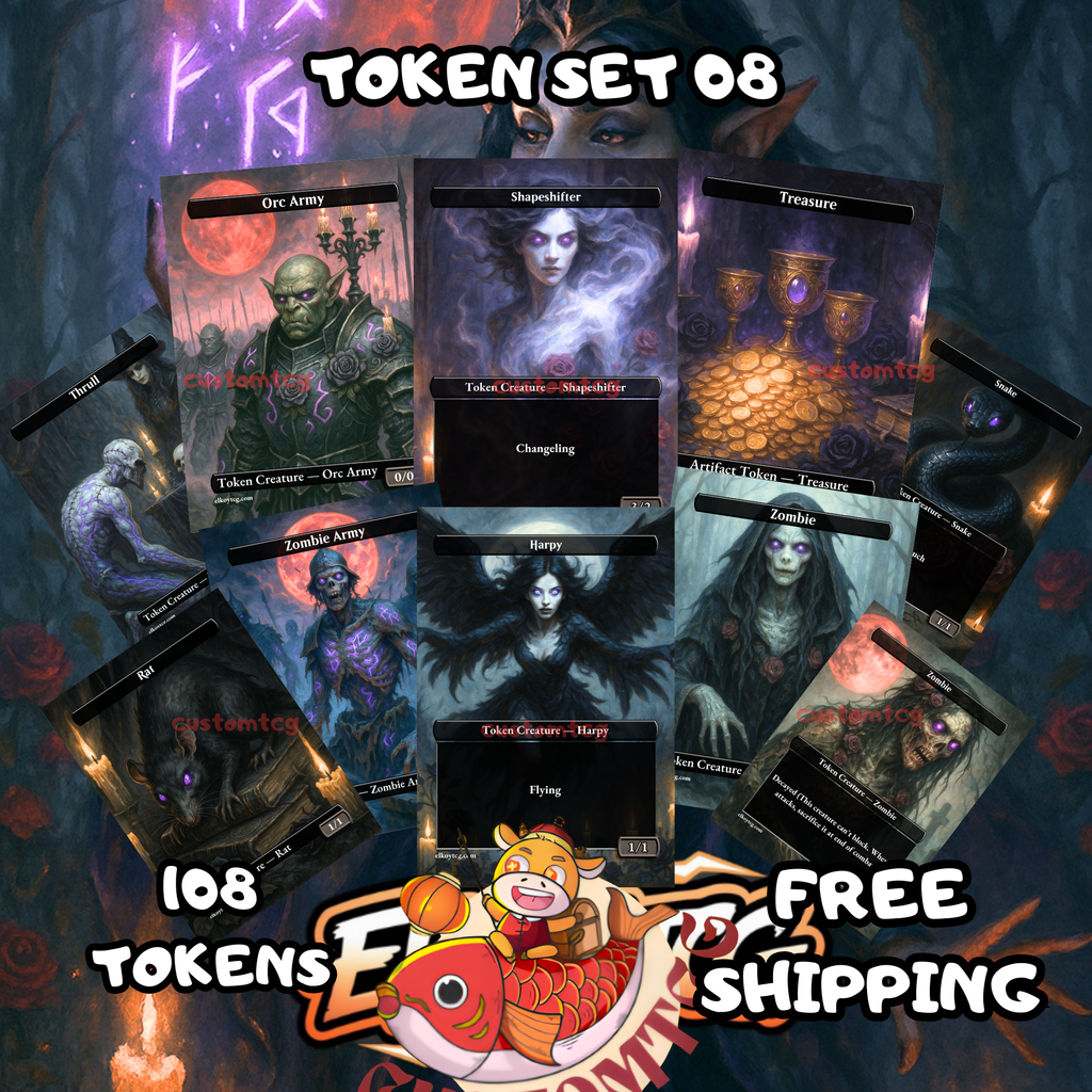 Token Set 08 | Dark Fae & Undead Tokens (108x)