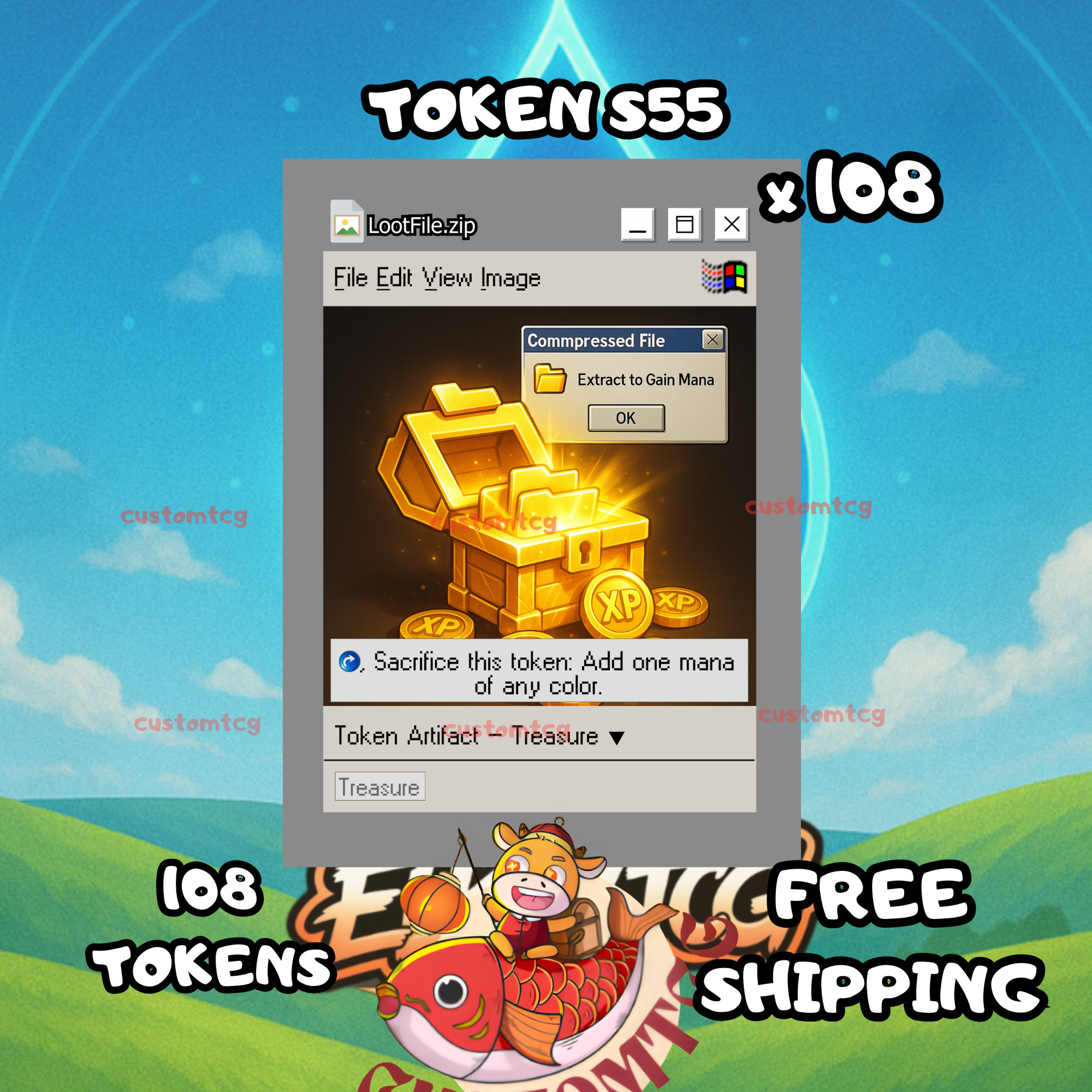 Treasure token 108 copies - S55