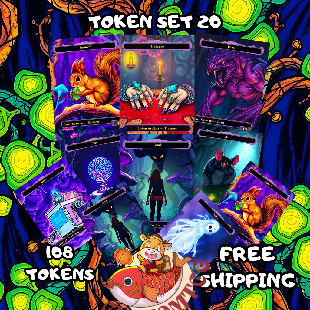 TOKEN SET 20 - NEON DREAM TOKENS EDITION