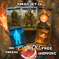Token Set 26 — Orc Warband & Energy Reserve Custom Token Pack for MTG (108 Cards)