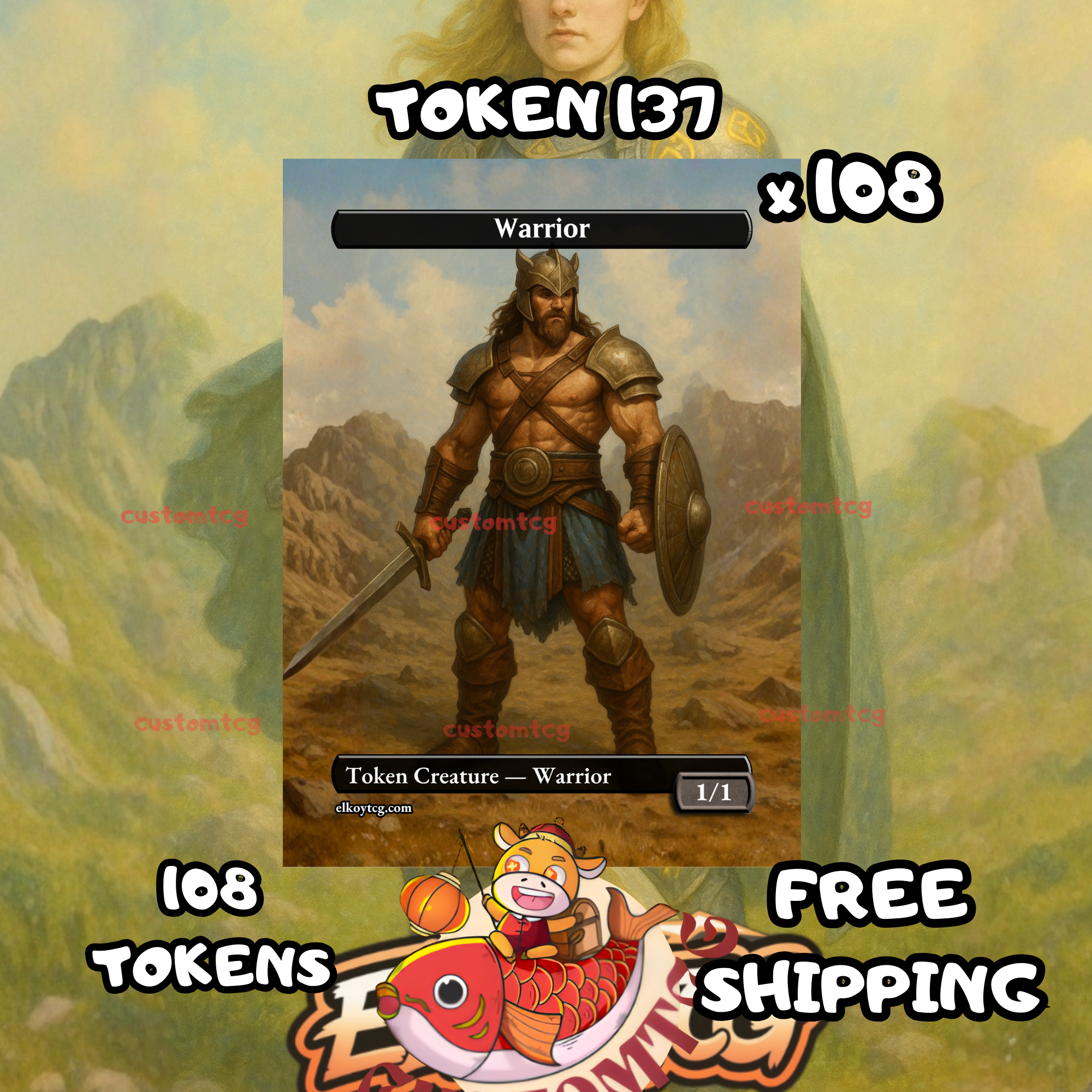 Warrior token 1-1 108 copies - S137
