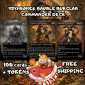 Tinybones Bauble Burglar Custom Commander Deck – 100 Cards + Tokens – Dark Fantasy Trading Card Game