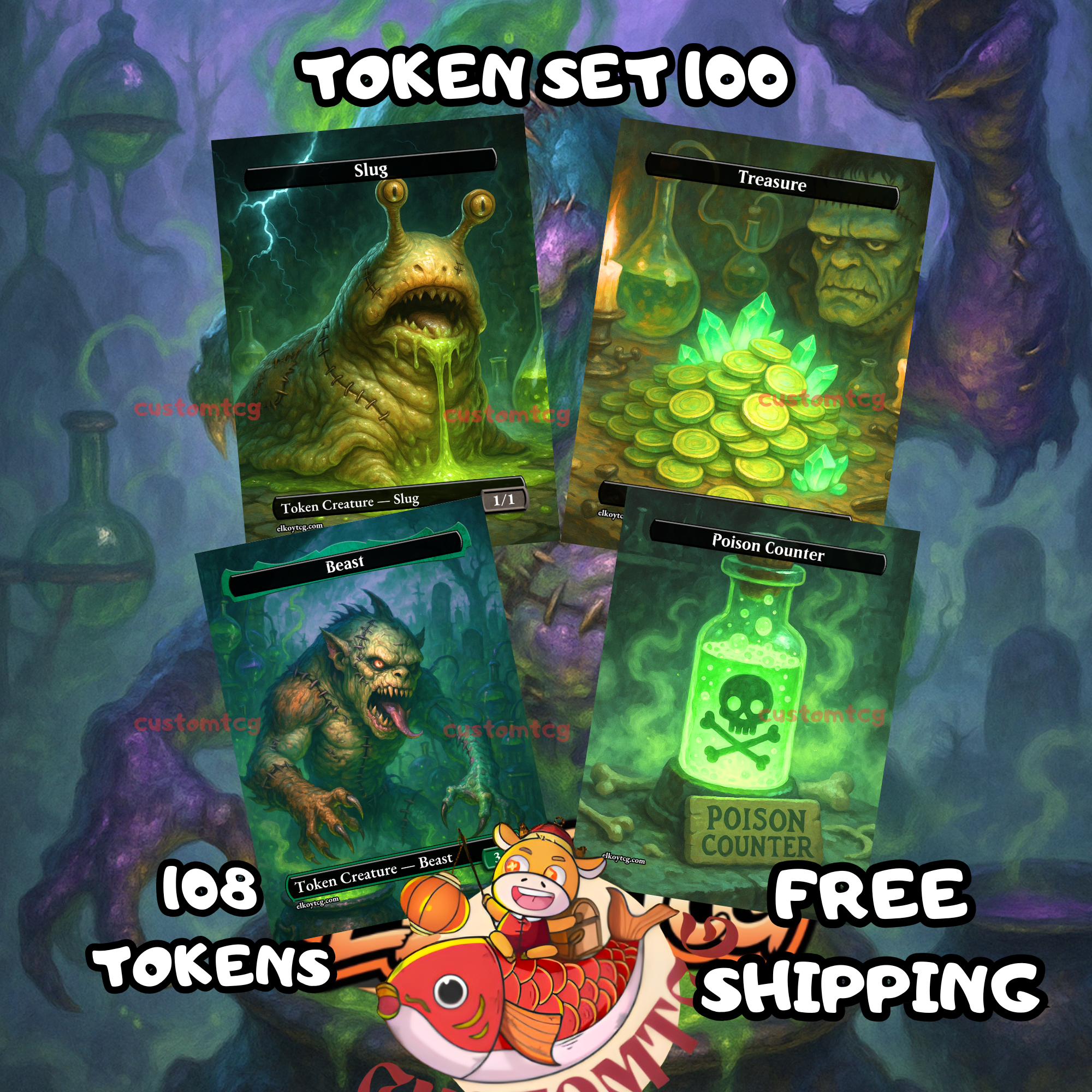 Slug Lab Bundle (108 Tokens) | Token Set 100