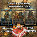 Goro-Goro and Satoru Custom Commander Deck — Ninjas and Dragons | Izzet | Fantasy Art Proxy Deck