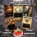 Token Set 138 - 108 Custom MTG Token Cards - Treasure, Bird, Dinosaur, Dragon and Thopter