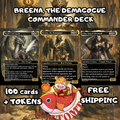 Breena the Demagogue Custom Commander Deck – 100 Cards + Tokens | Orzhov Politics & Counters | Fantasy Art | Unique Card Designs