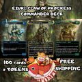 Ezuri Claw of Progress Commander Deck | 100 Custom Cards + Tokens | Fantasy Art | +1/+1 Counter Infect Simic Green Blue Deck