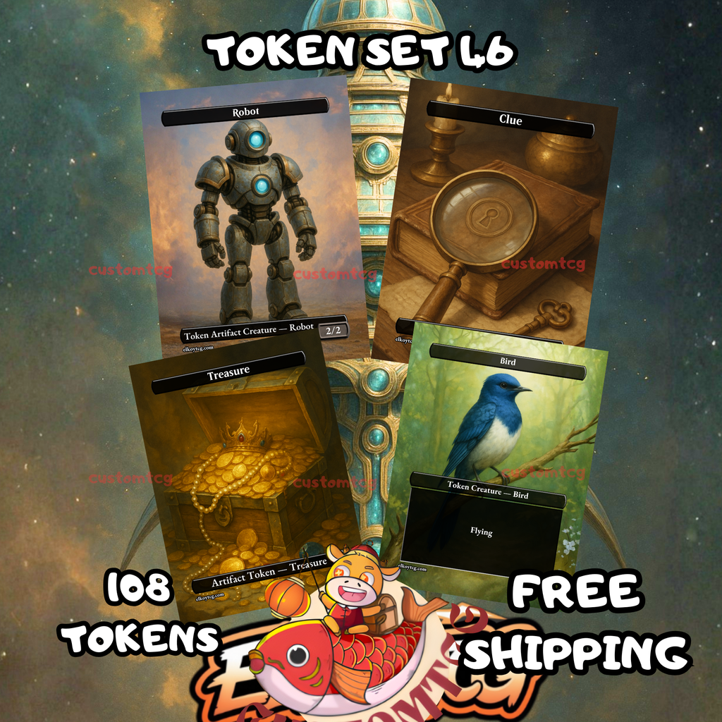 TOKEN SET 46 - 108 CUSTOM TOKENS FOR MTG
